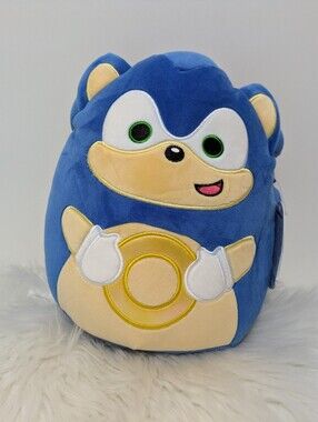 Squishmallows x Sonic The Hedgehog with Gold Ring 10" Plush  Stuffed Toy New!